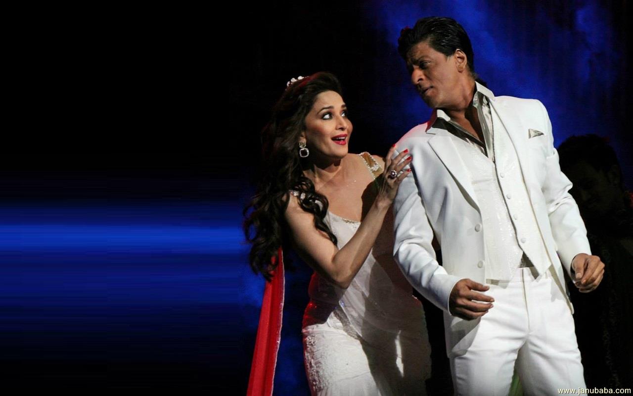Shahrukh Khan with Madhuri Dixit