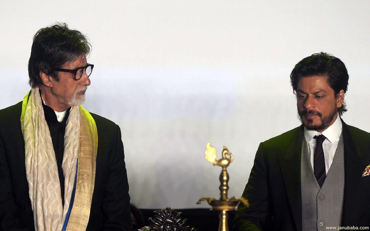 Shahrukh Khan with Amitabh Bachchan