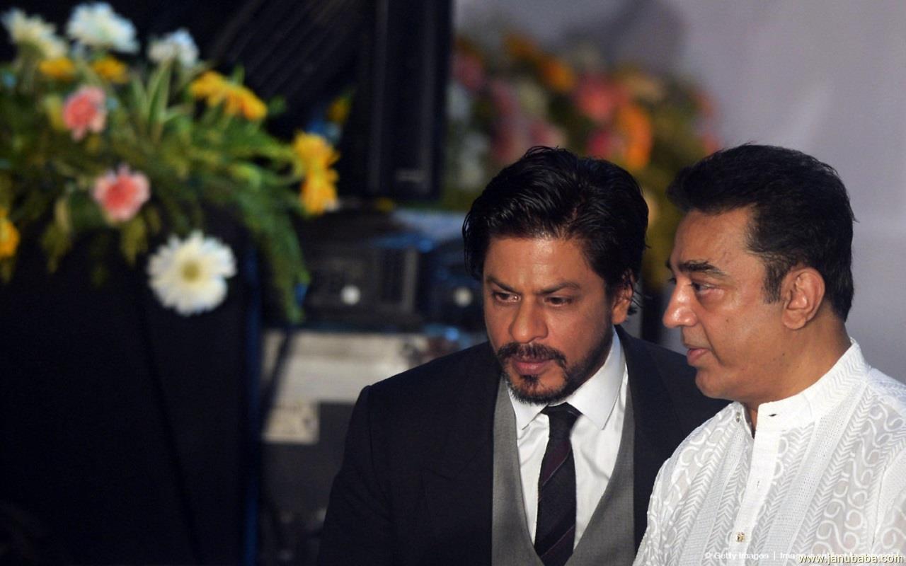 Shahrukh Khan with Kamal Hassan