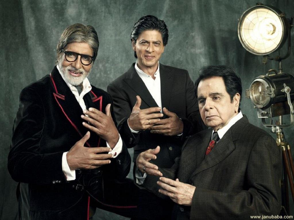 Amitabh Bachchan with Shahrukh Khan & Dilip Kumar