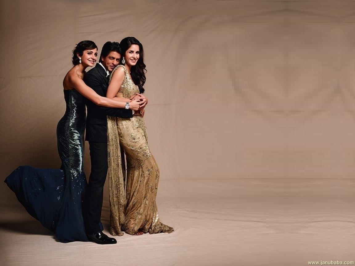 Anushka SHarma & Shah Rukh Khan with Katrina Kaif