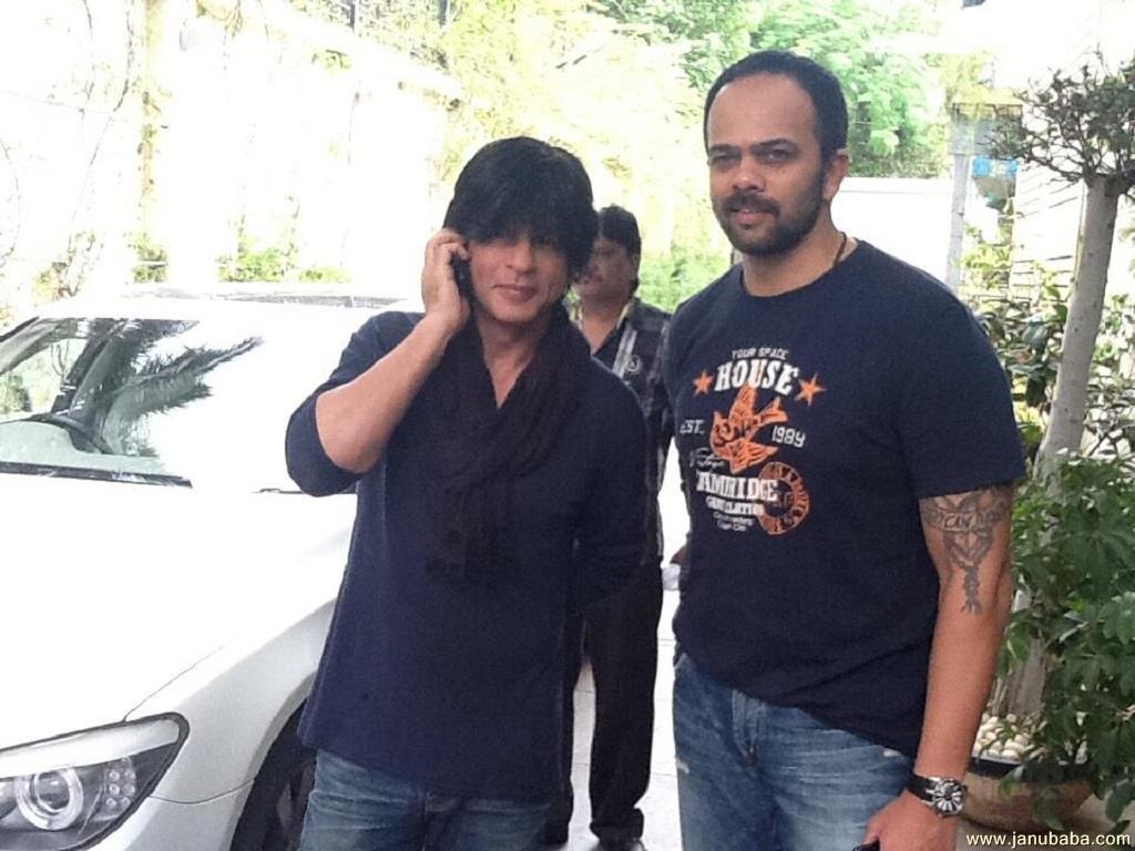 Shahrukh Khan with Rohit Shetty