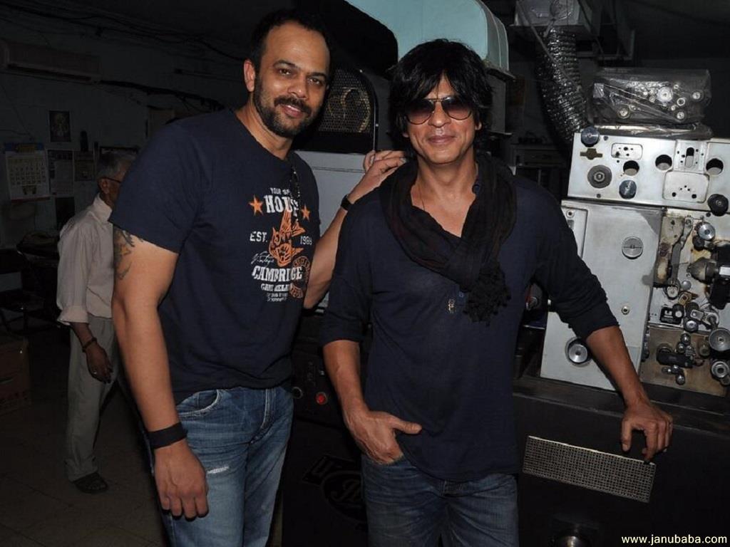 Shahrukh Khan with Rohit Shetty