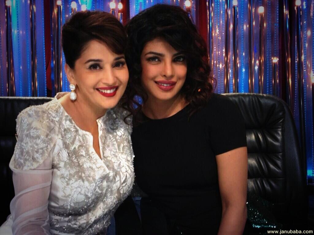 Priyanka Chopra with Madhuri Dixit