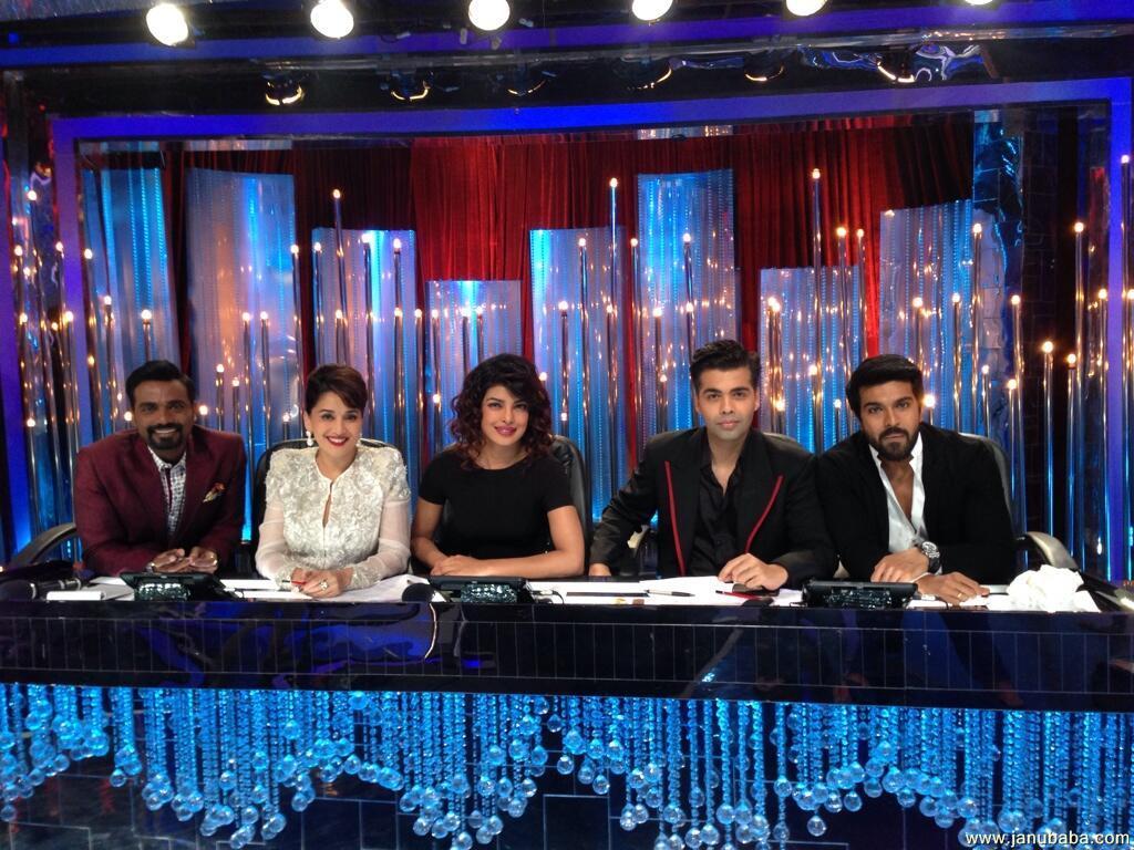Priyanka Chopra with Karan Johar, Madhuri Dixit & Zanjeer Crew