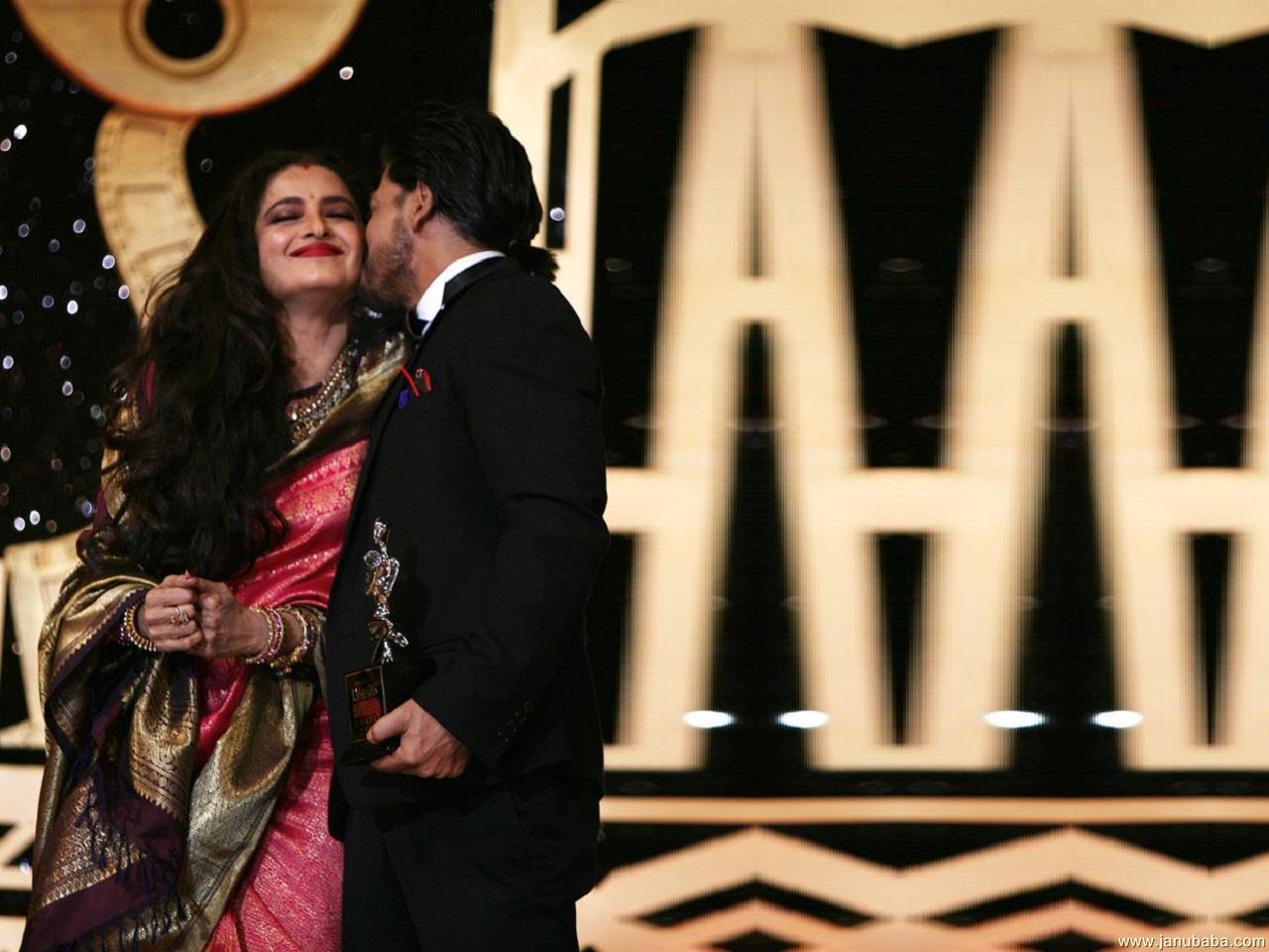 Shahrukh Khan with Rekha