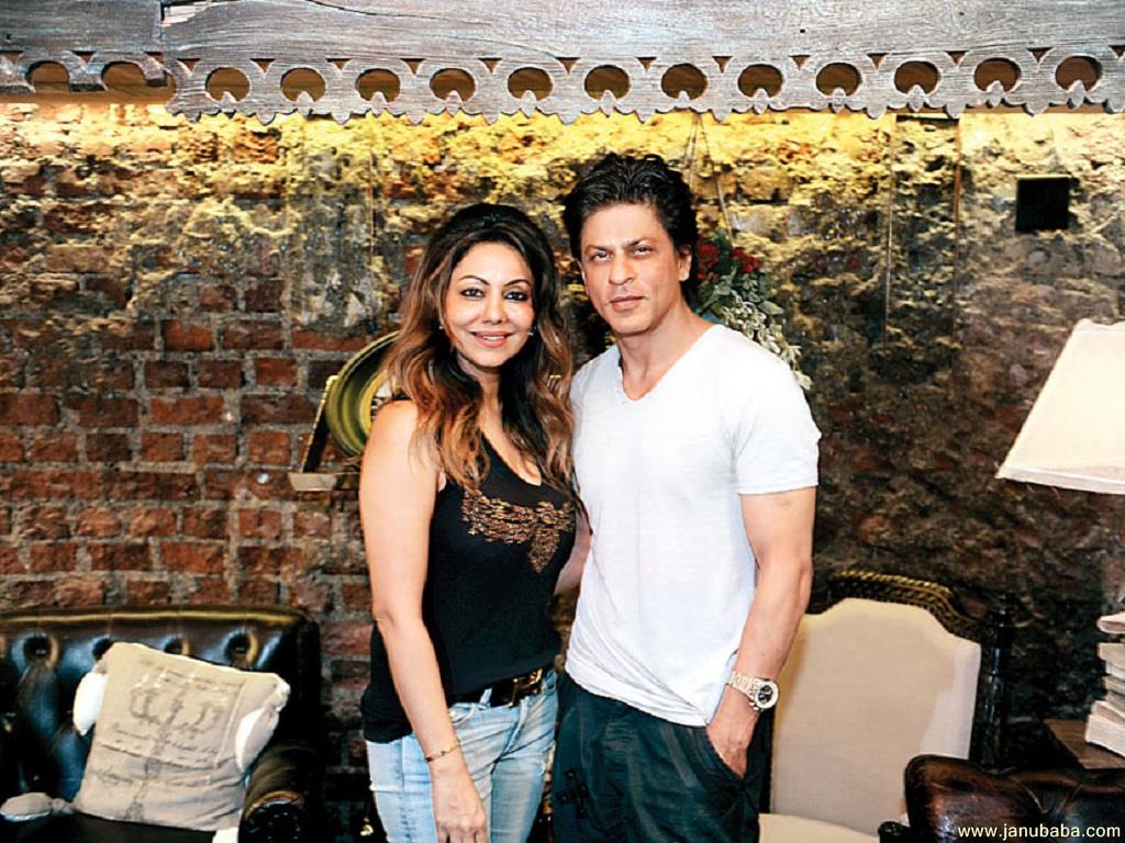 Shahrukh with Gauri 