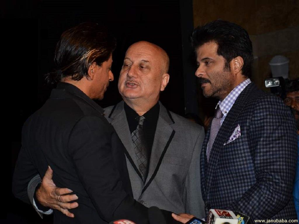 Shahrukh Khan with Anupam Kher & Anil Kapoor