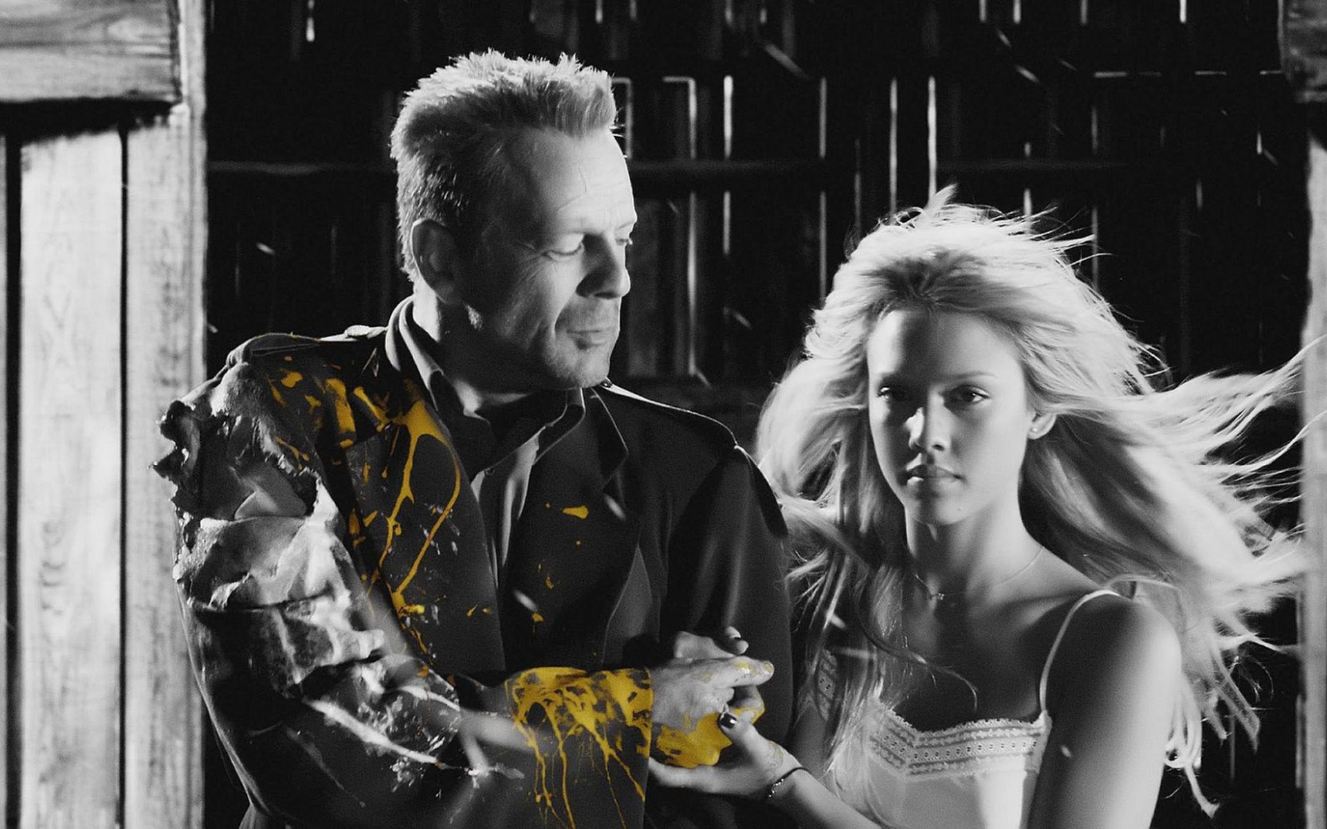 Jessica Alba with Bruce Willis By Hubbak